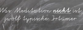 Meditation-Mythen