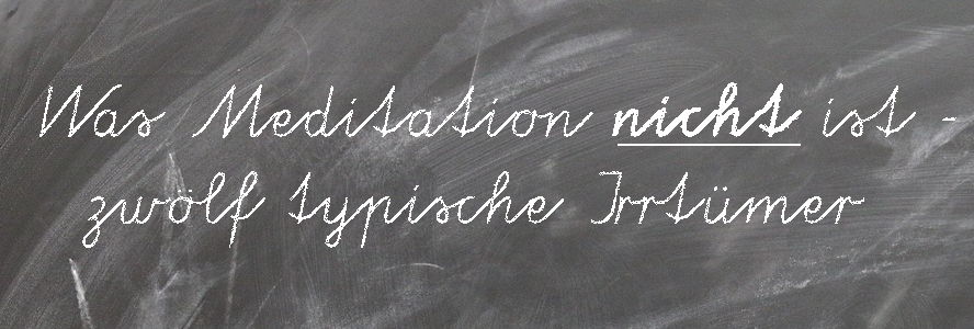 Meditation-Mythen
